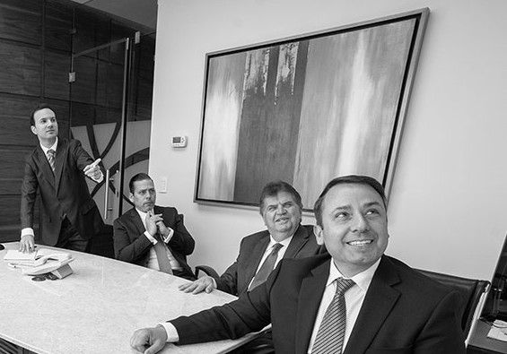 Firm partners in the conference room